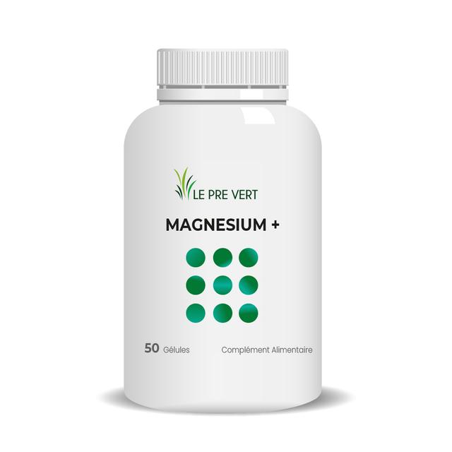 MAGNÉSIUM + - Réduit la fatigue - 50 gélules