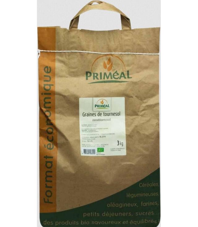 Graines de Tournesol bio et équitable VRAC RHD 3 kg