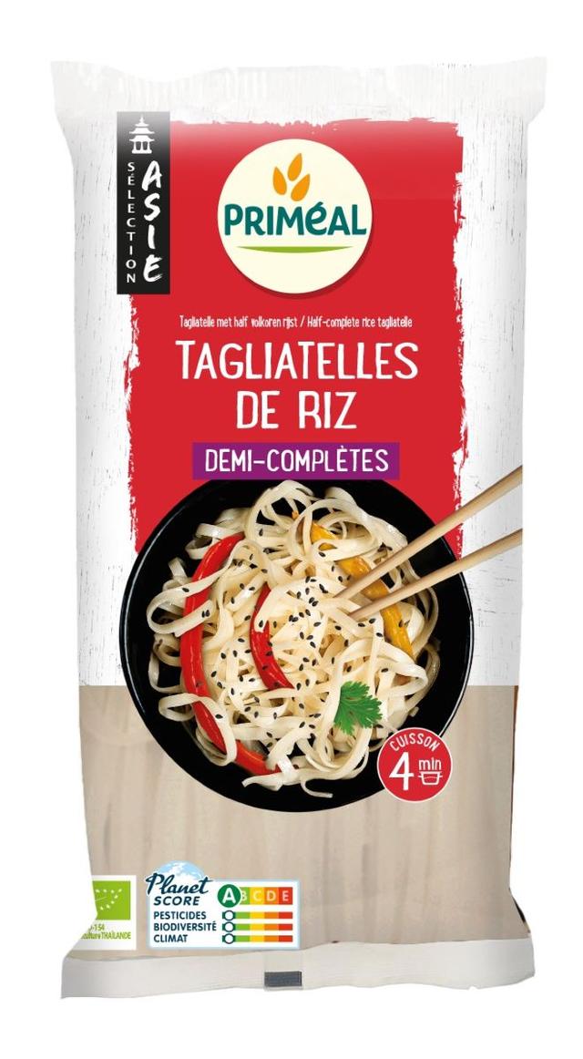 Tagliatelles de riz demi complètes 400g