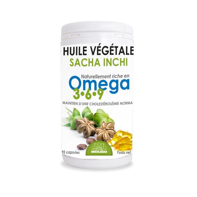 Capsules d'huile végétale de Sacha Inchi - 90 Capsules