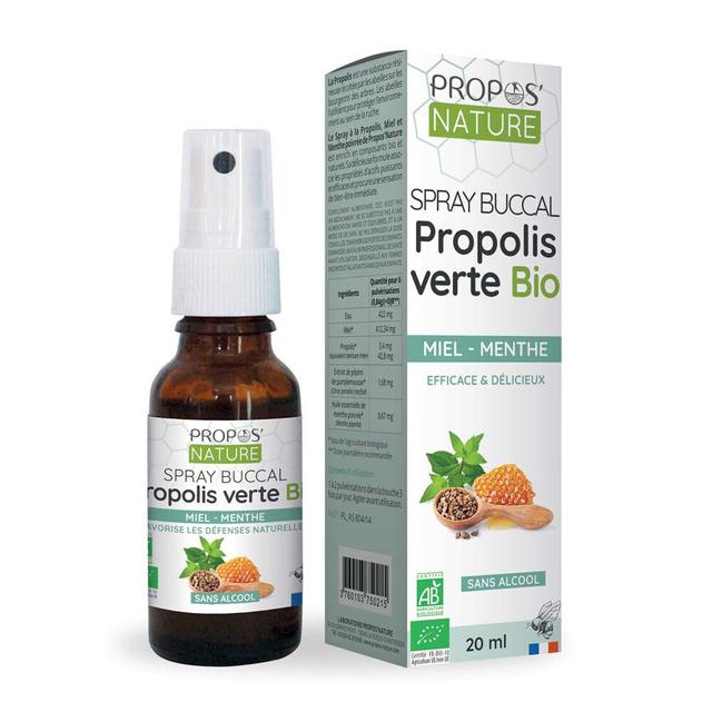 Spray Buccal Propolis Verte Bio Miel Menthe - San