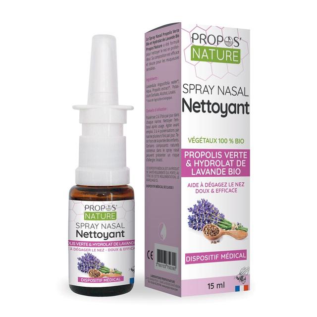 Spray Nasal Propolis Verte Bio et hydrolat de Lav