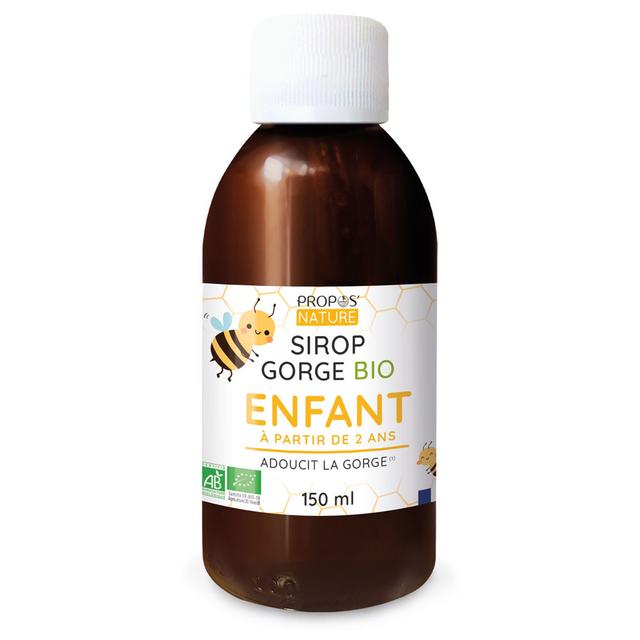 Sirop pour la gorge BIO - Enfants - 150 ml