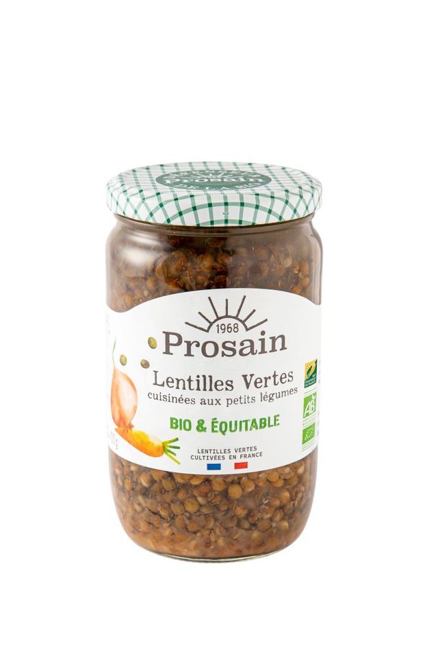 Lentilles vertes cuisinées aux petits légumes 660g