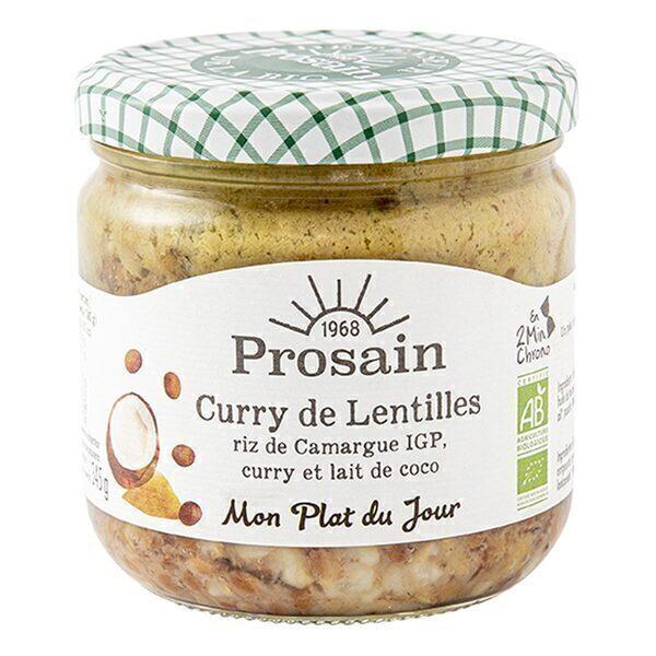 Curry de lentilles, riz et lait de coco 345g