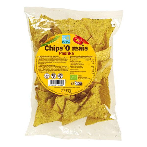 Chips de maïs au paprika 125g