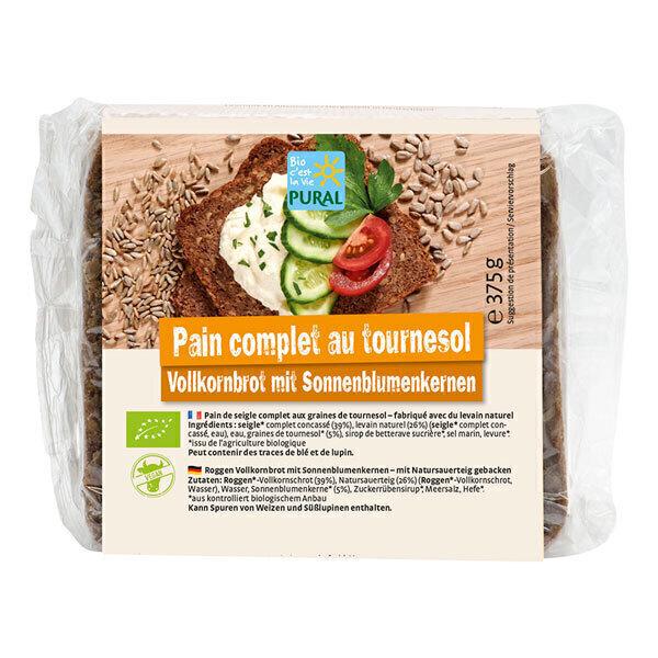 Pain complet aux graines de tournesol 375g