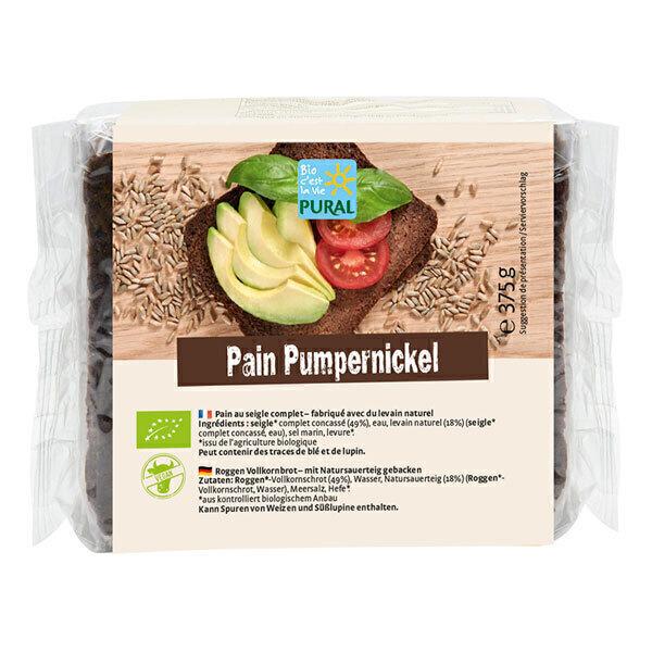 Pain complet au seigle Pumpernickel 375g