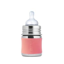 Biberon en inox évolutif 150ml  Vieux rose