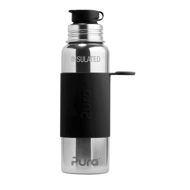 Gourde isotherme en inox Sport 650ml  Noir