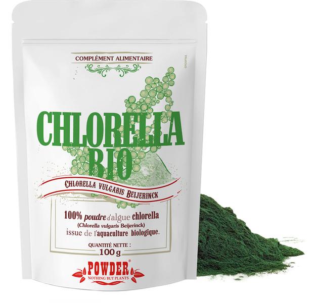 CHLORELLA BIO EN POUDRE * 60 mcg de vitamine B12 pour 100 g