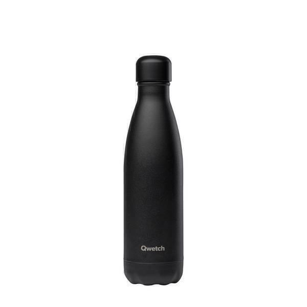 Bouteille isotherme inox Noir intégral - 500ml