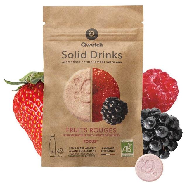 Solid Drinks Fruits rouges 12 pastilles