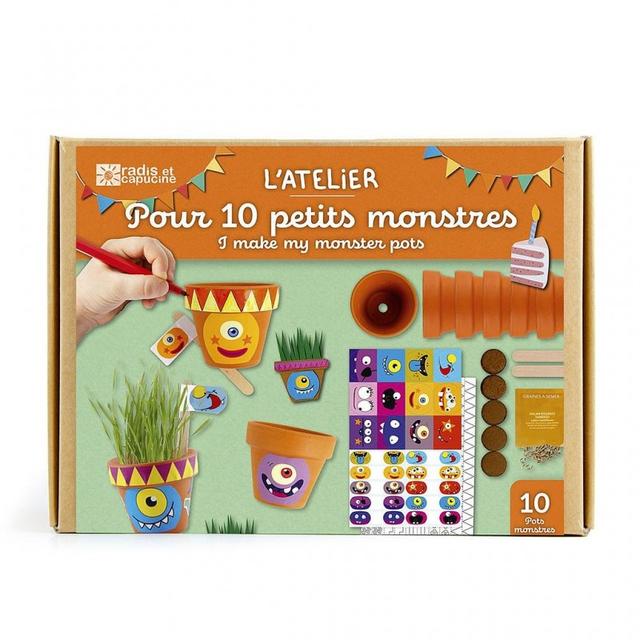 Coffret anniversaire - 10 petits pots monstres