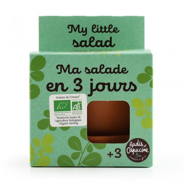 Kit de jardinage enfant - Ma salade BIO à faire pousser