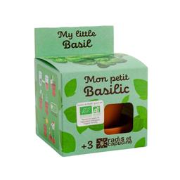 Kit de jardinage enfant Mon petit basilic bio à faire pousser