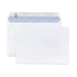 100 enveloppes blanches en papier - 16,2 x 22,9 cm