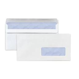 25 enveloppes blanches en papier avec fenêtre - 11 x 22 cm