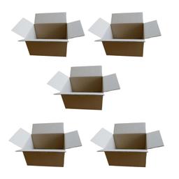 5 petits cartons d'emballage 16 x 12 x 11 cm