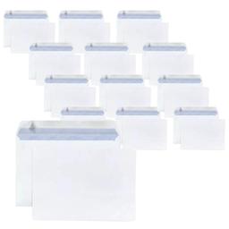 15 enveloppes blanches en papier 80 g - 16,2 x 22,9 cm