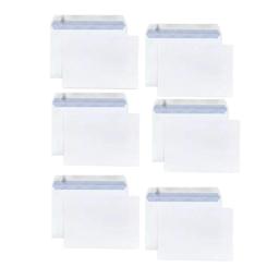 30 enveloppes blanches en papier 80 g - 16,2 x 22,9 cm