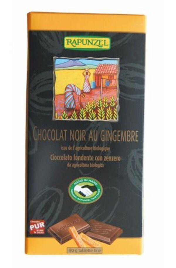 Chocolat Noir au Gingembre Bio 80 g