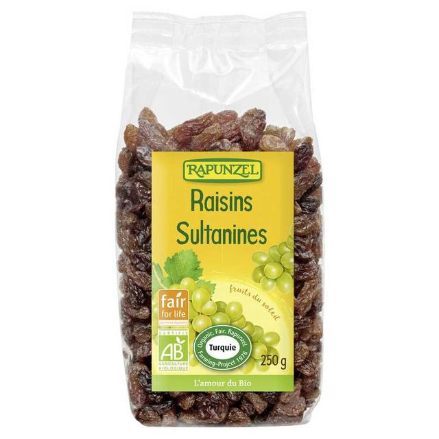 Raisins secs sultanines équitables 250g