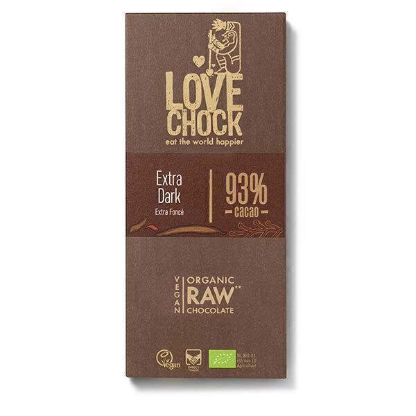 Tablette chocolat cru 93% Extra dark 70g