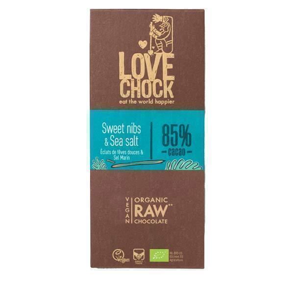 Tablette chocolat cru fèves cacao et sel 70g