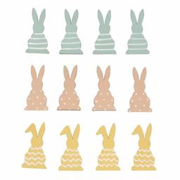 Lapins miniatures en bois 4 x 2 cm