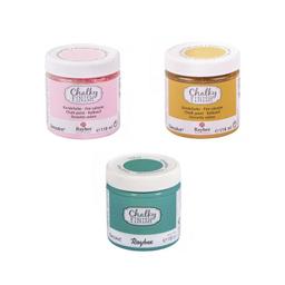 Peinture craie Chalky Finish 118 ml x 3 - mirabelle-vert