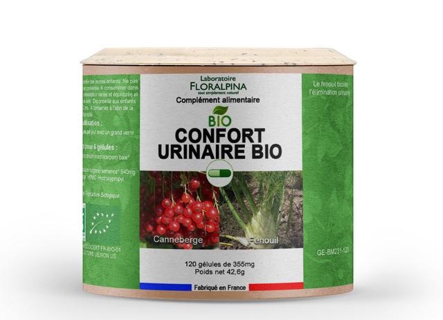 Confort urinaire BIO 120 gélules - facilite l'élimination urina