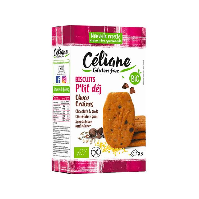 Biscuits petit déjeuner chocolat graines 150g