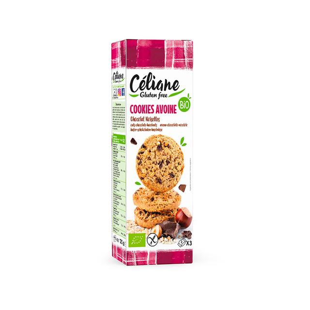 Cookies avoine chocolat noisettes sans gluten 120g