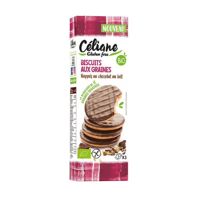 Biscuits aux graines nappés chocolat lait 150g