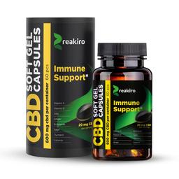 60 Gélules CBD Full Spectrum Reakiro IMMUNE SUPPORT 600mg