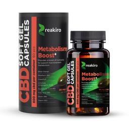 60 Gélules CBD Full Spectrum Reakiro METABOLISM BOOST 600mg