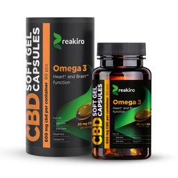 60 Gélules CBD Full Spectrum Reakiro OMEGA 3 600mg