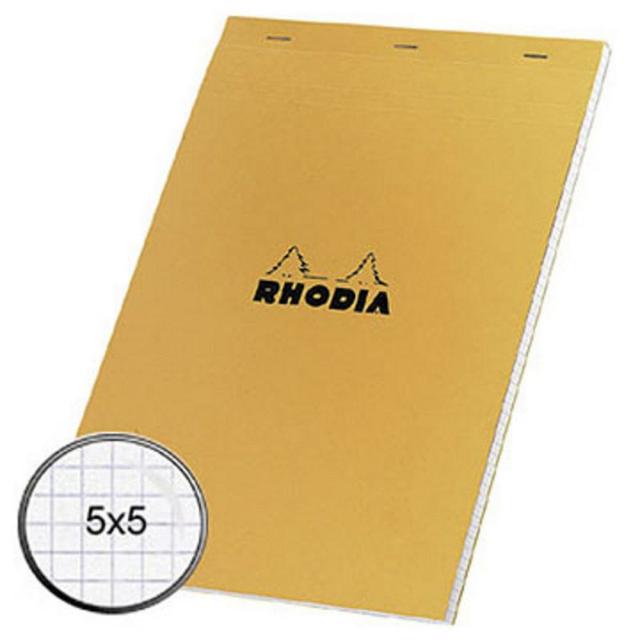 Rhodia Bloc-notes agrafé - Format A4 (80 g/m2) - 80 pages non p