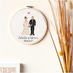 Kit de broderie - mariage