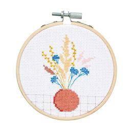 Kit de broderie - Bouquet de fleurs séchées