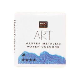 Peinture Aquarelle métallique 1/2 godet - Bleu foncé