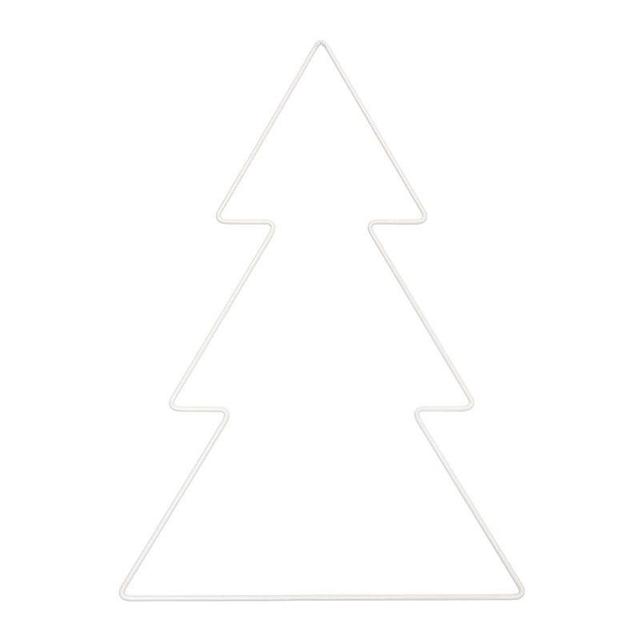 Sapin métallique blanc 20,5 x 28,5 cm