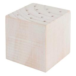 Support en bois pour fleurs séchées blanc - 8 x 8 x 8 cm