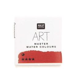 Peinture Aquarelle - Rouge orange - 1/2 godet