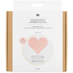 Kit broderie de naissance Coeur