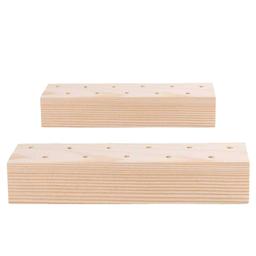 2 support en bois pour fleurs séchées - 21 x 4 x 5 cm