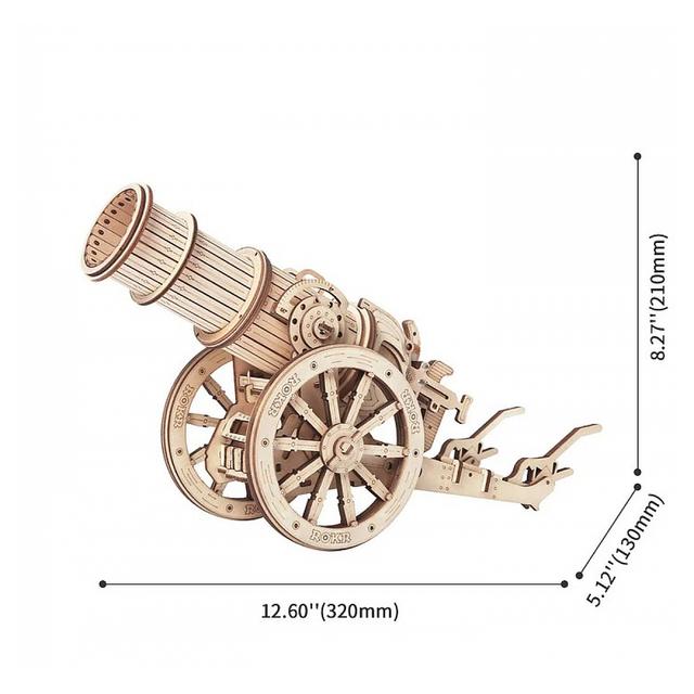 Puzzle en bois canon medieval