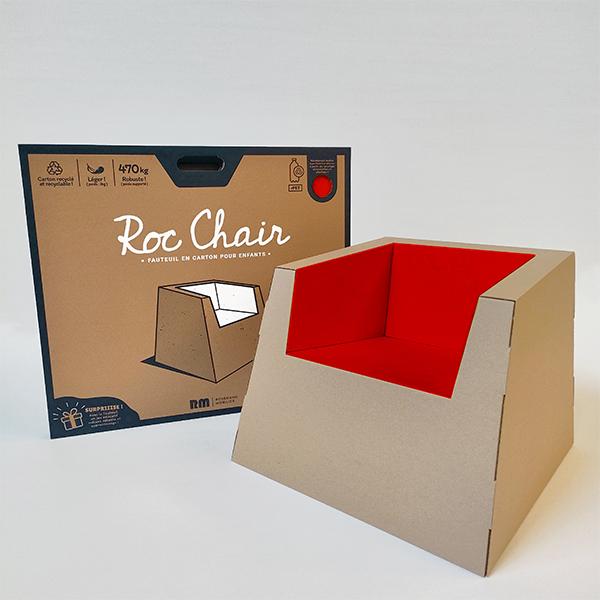 Fauteuil Enfant éco-responsable  ROUGE