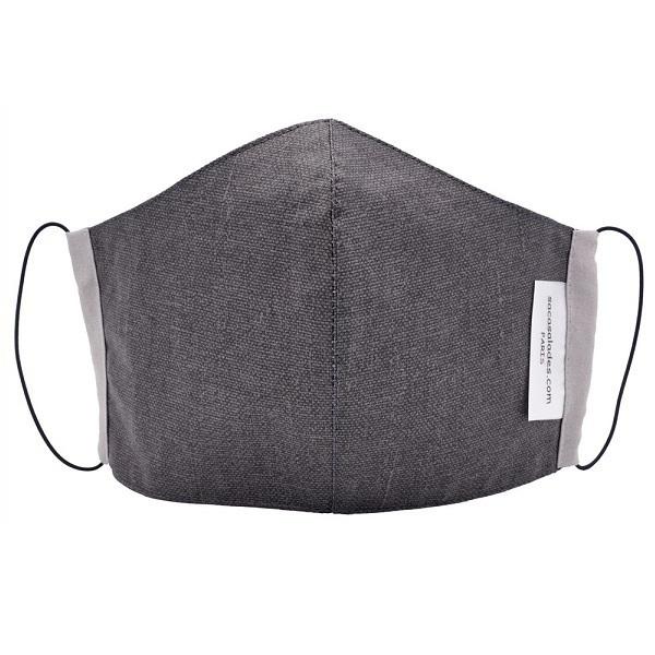 Masque de protection en coton Gris anthracite - Moyen